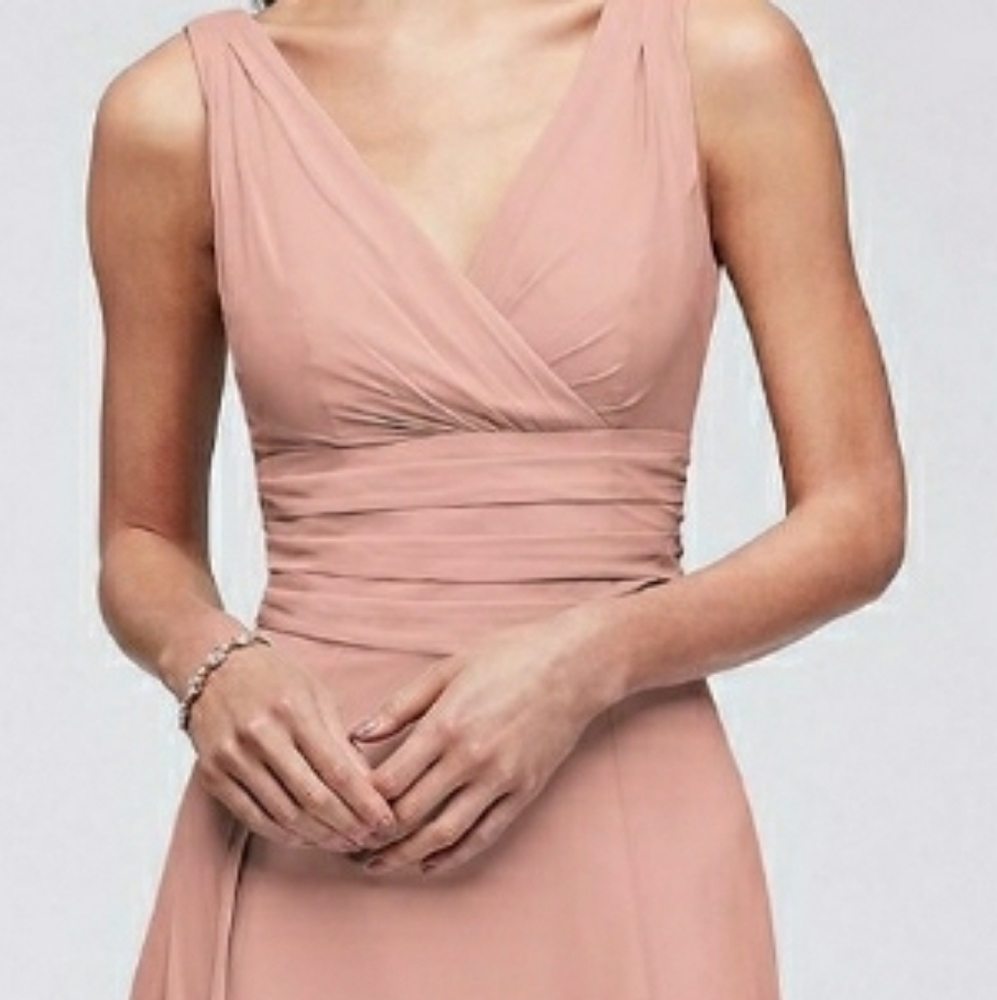 Sale!!! David’s Bridal Long Tank Chiff Bridesmaid Dress